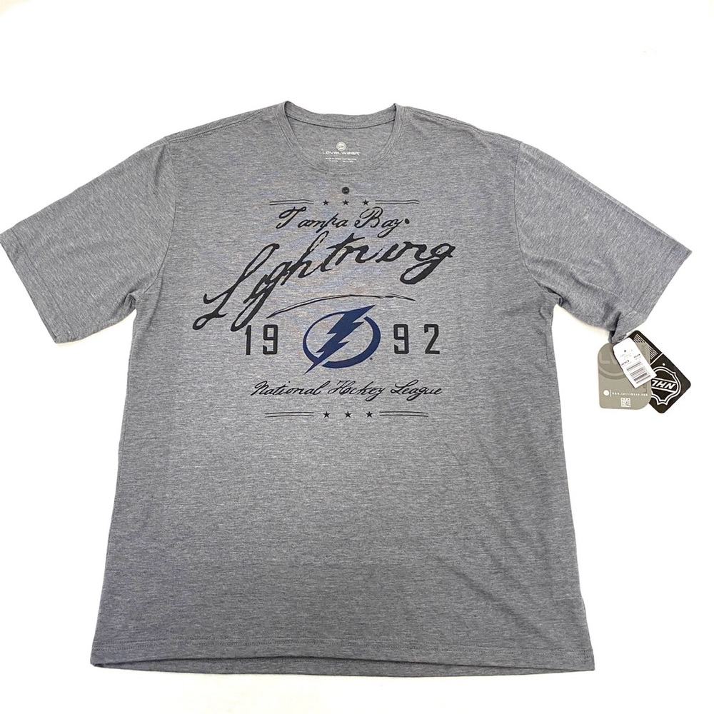 LevelWear Men's Tampa Bay Lightning Team Gear Short Sleeve T-Shirt Sz Med